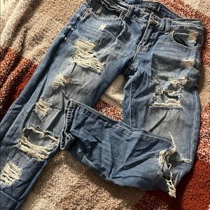 lucky brand ripped skinny jeans - 00